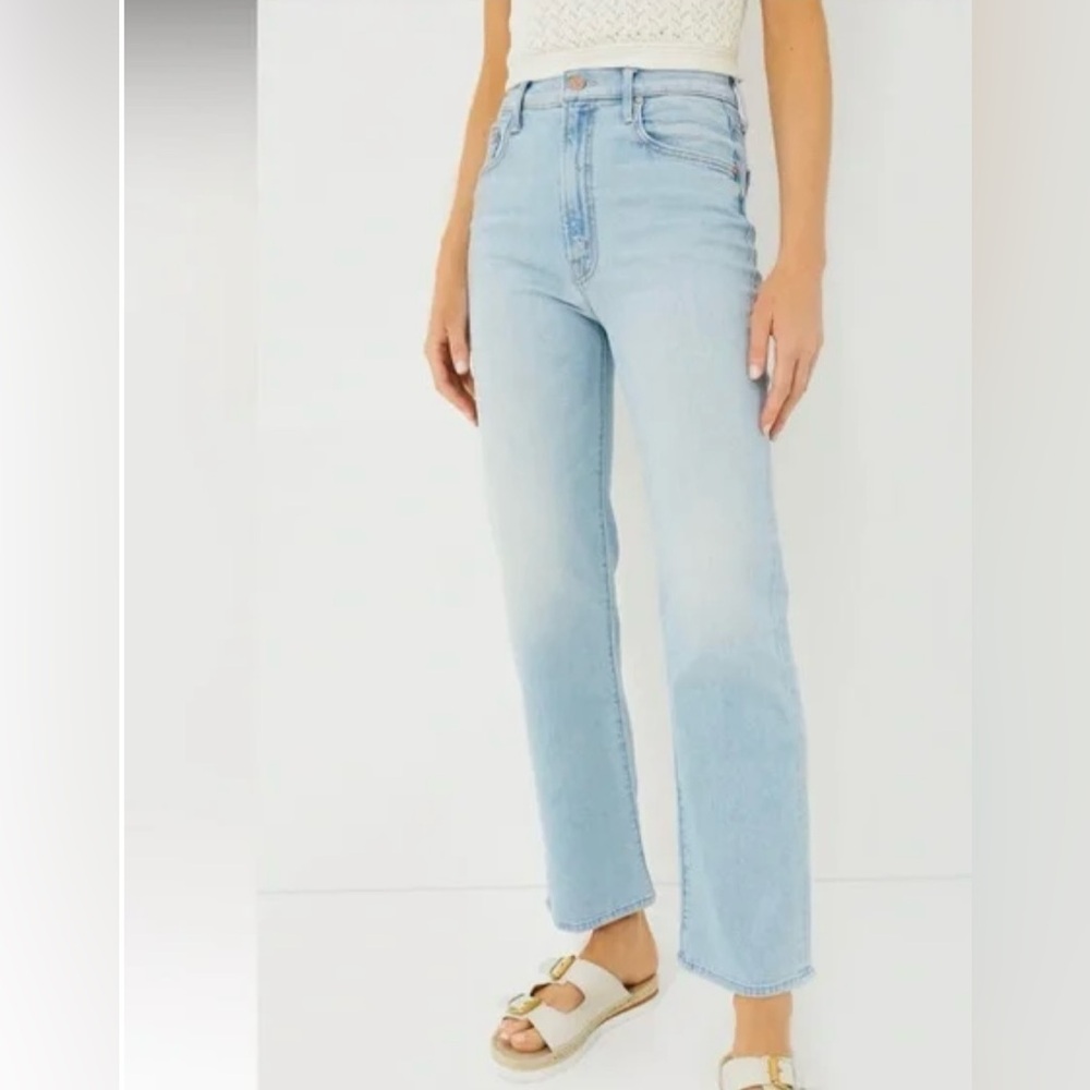 MOTHER Denim Cherie Cherie The Rambler Zip Flood Jeans Size 34 Plus Size
